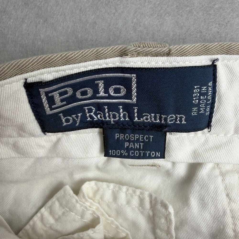 Polo Ralph Lauren Prospect Pant Men 38/34 Beige Classic Polo Chino Straight Cott - Picture 2 of 10